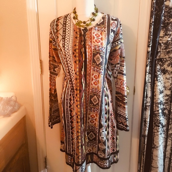 Blue Sky Dresses & Skirts - Tribal suit beach cover up or dress XL